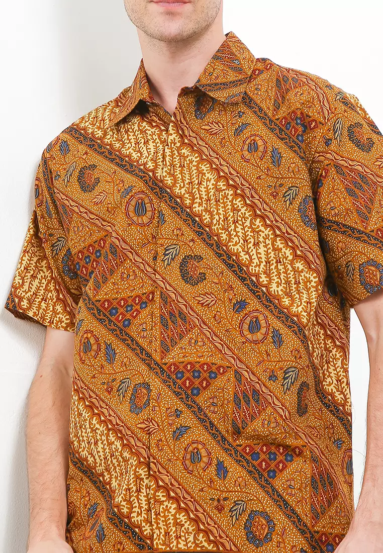 Kemeja Batik Printing Lengan Pendek Motif Pesona 3 Negeri