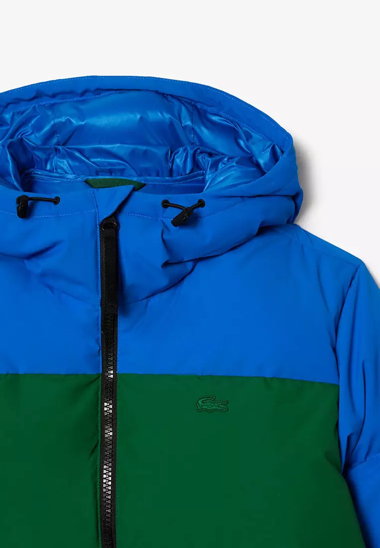 Buy Lacoste Hooded Colourblock Down Jacket Online ZALORA Malaysia