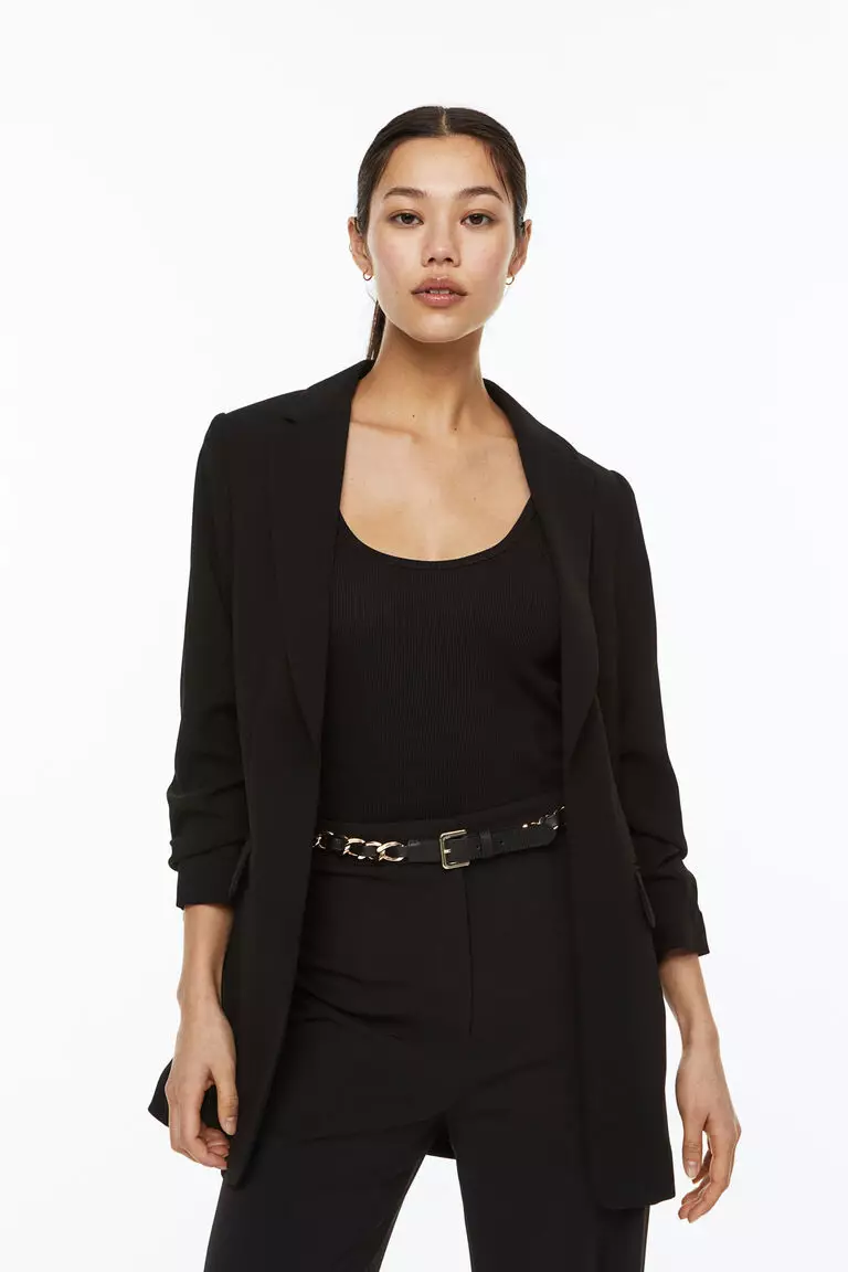 Aviva relaxed open blazer