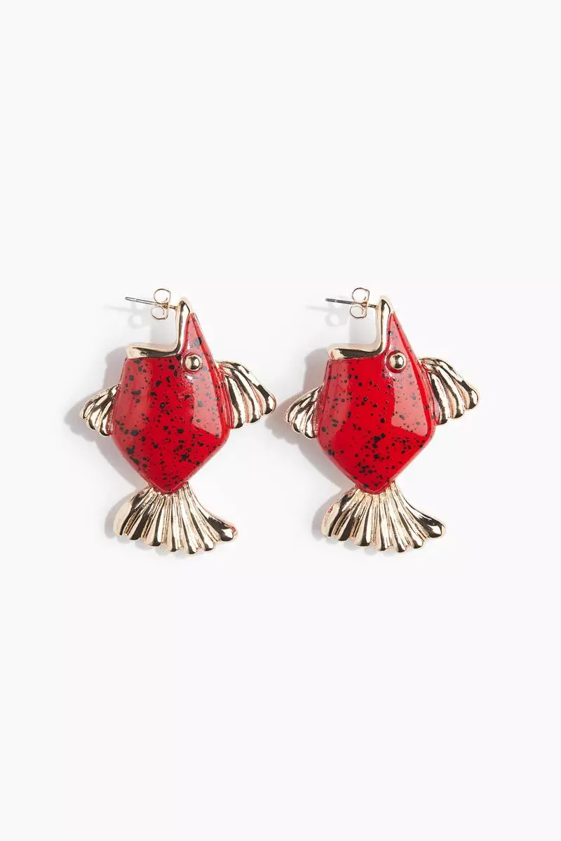 Fish-shaped earrings