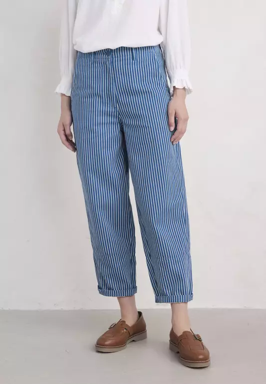 Seasalt Cornwall Blue Painted Forms Trouser