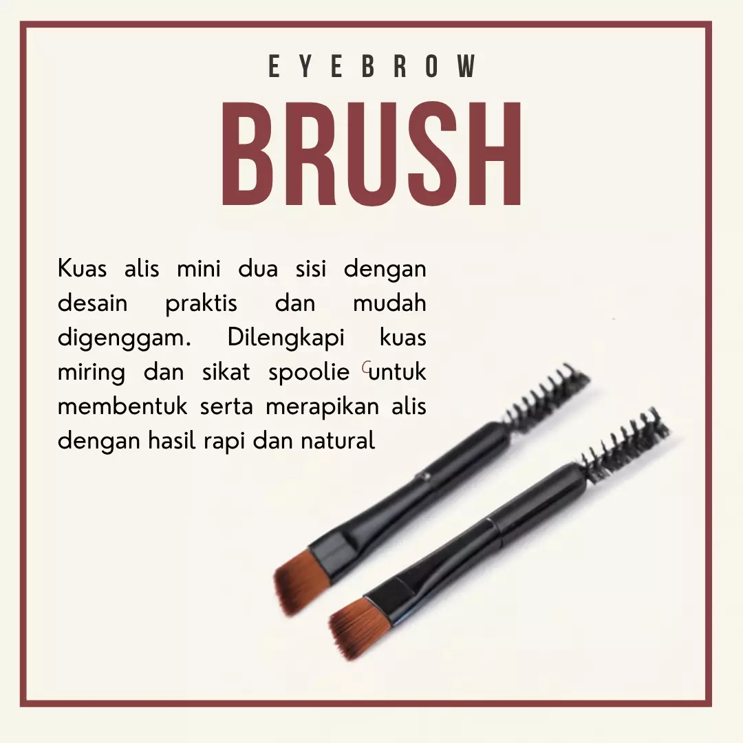 Wakakids Kuas Alis 2in1 Mini Eyebrow Brush Double Headed Make Up Venhs