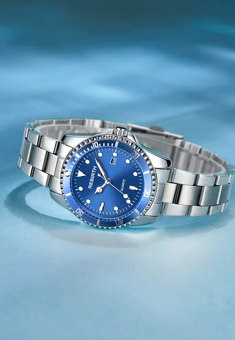 Jam Tangan wanita Klasik Mewah Gelang stainless steel Sederhana Jam 3ATM Anti Air Jam dengan gelang