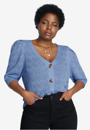 Buy Violeta By Mango Plus Size Openwork Cotton Cardigan Online On Zalora Singapore