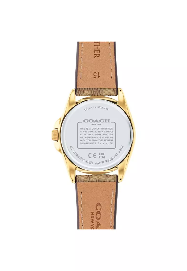 Greyson Brown Leather Analog Women's Watch CO-14504107