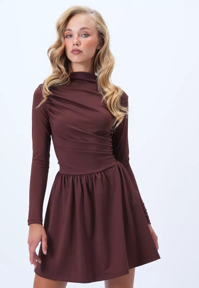 Draped Mini Dress