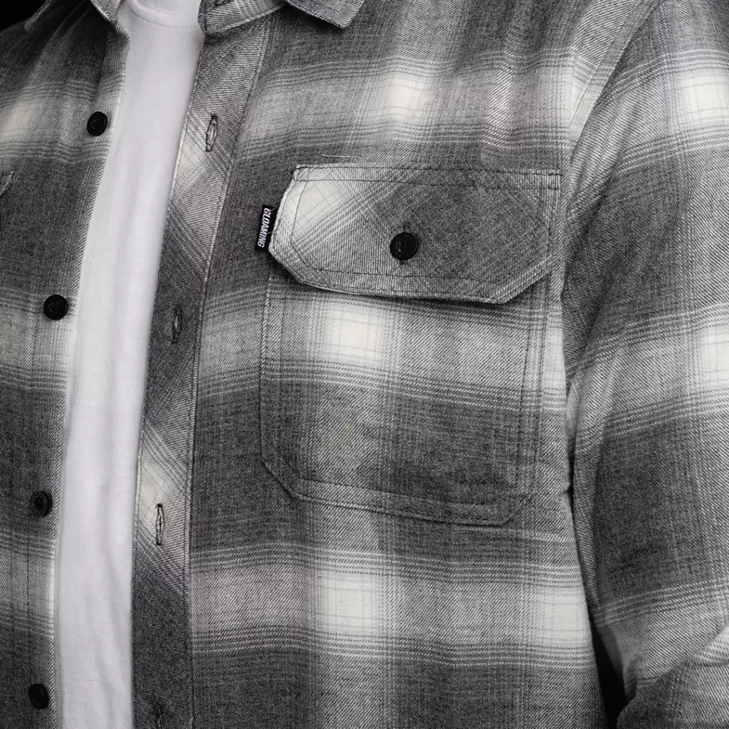 Gloaming Kemeja Flanel Veterano Unisex Panjang Luminous