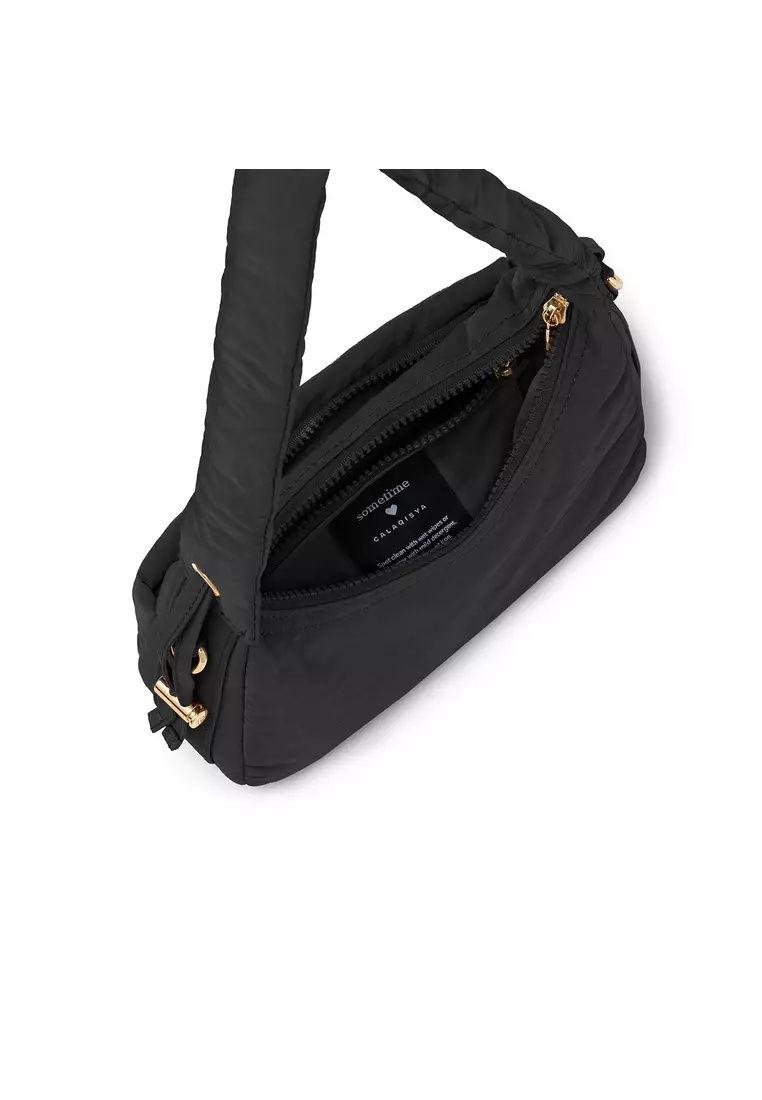 Caffa Mini Hobo Bag - Black