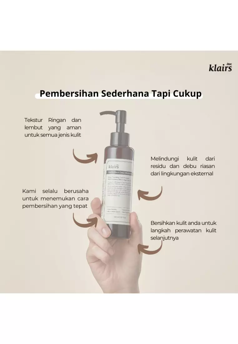 Dear Klairs Gentle Black Deep Cleansing Oil 150ml