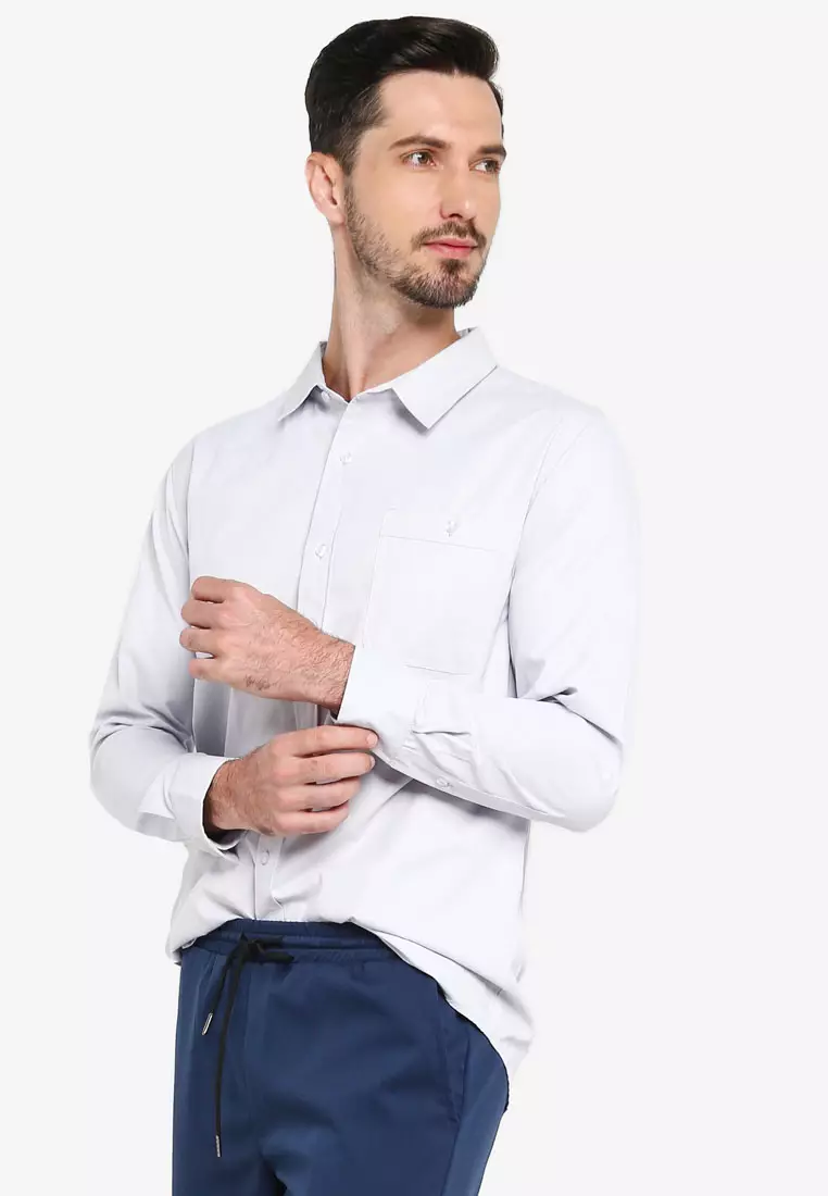 Side Pocket Long Sleeve Shirt