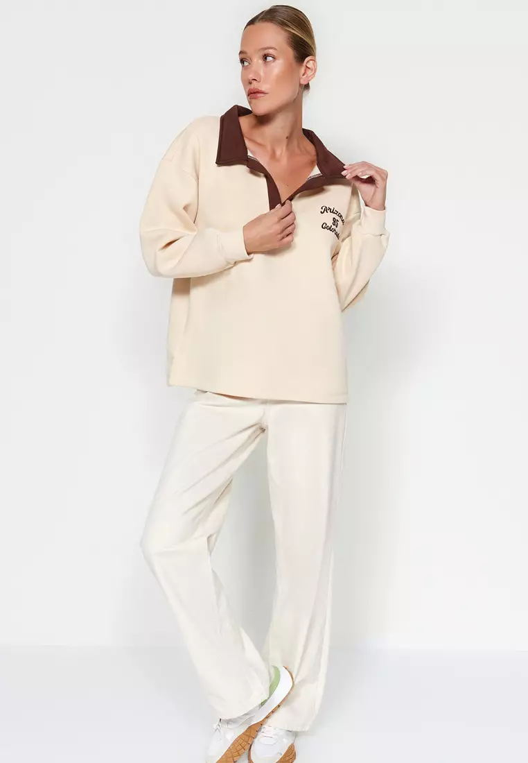 Collared Sweatshirt