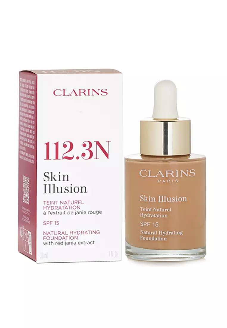 Clarins - Skin Illusion Natural Hydrating Foundation SPF 15 - # 112.3 Sandalwood 30ml/1oz