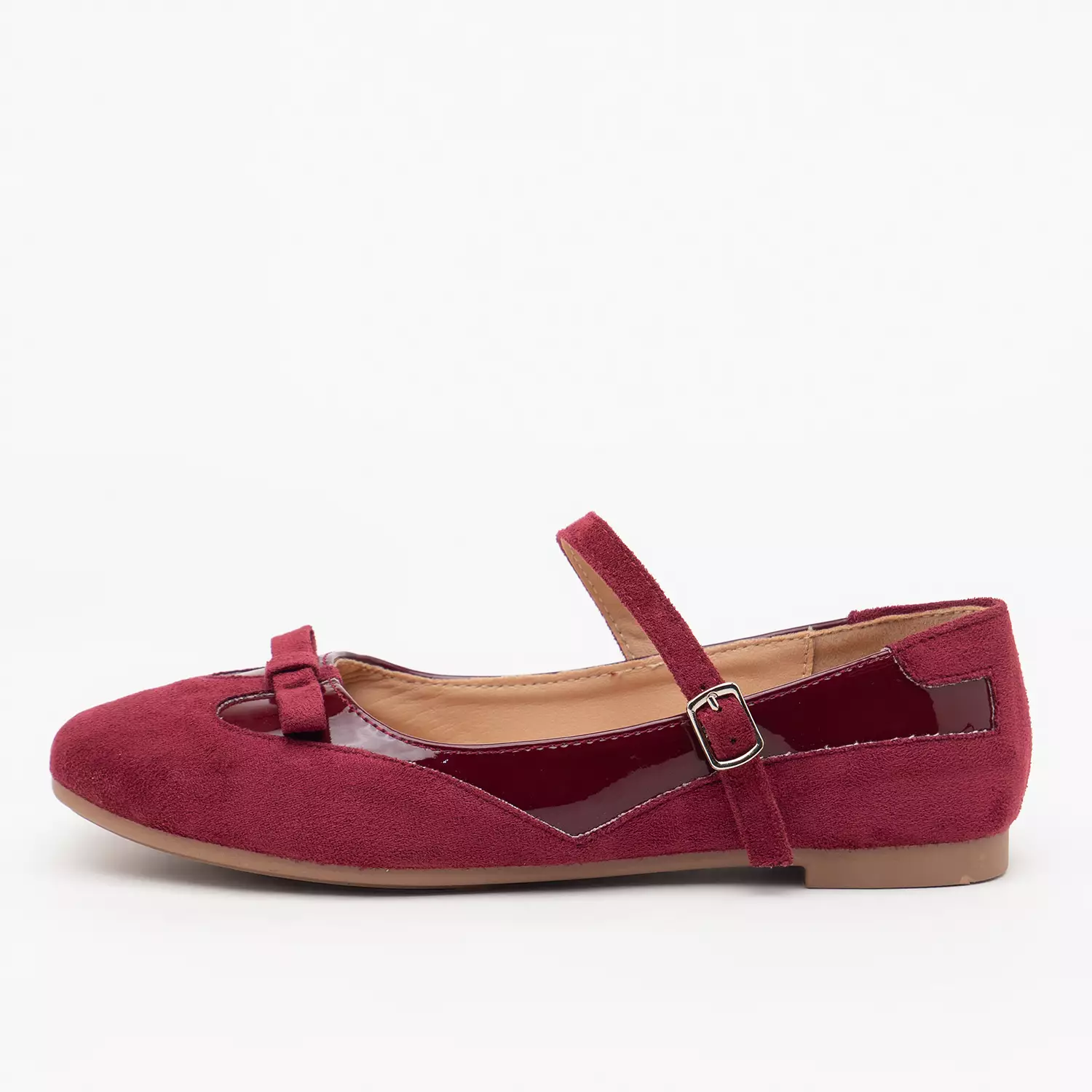 Sofia Mana Suede Mary Jane Maroon