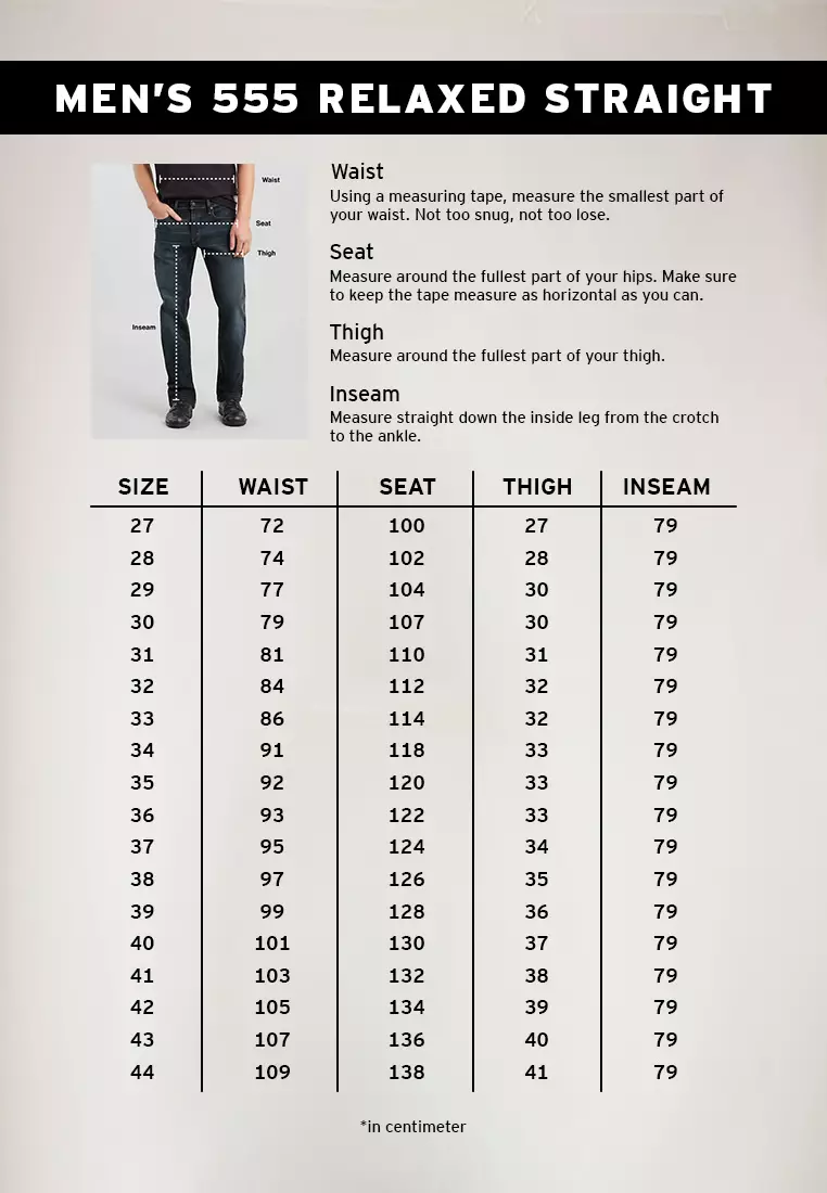 Levi's® Men's 555™ '96 Relaxed Straight Jeans (A7223-0007)
