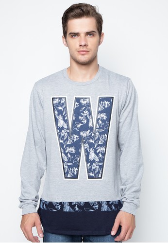 High-low Long-line Crewneck Pullover