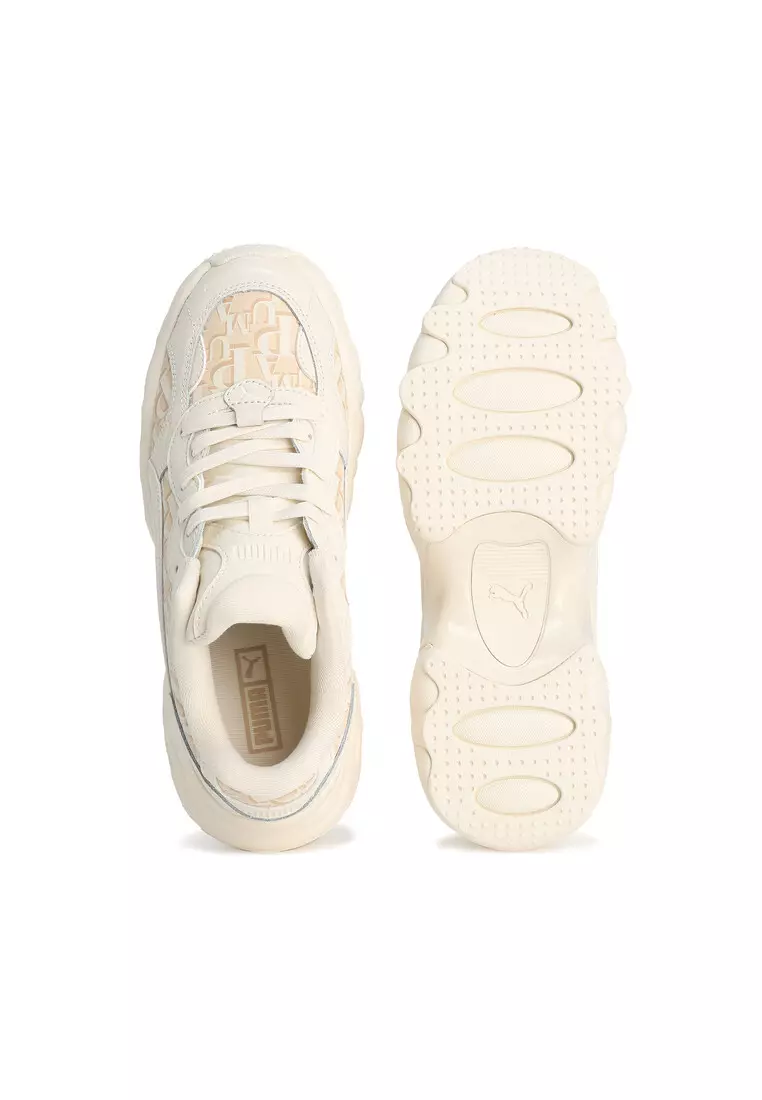 国内配送 PUMA W PULSAR WEDGE MONOGRAM WARM WHITE Pulsar Wedge Monogram Women's Sneakers | PUMA
