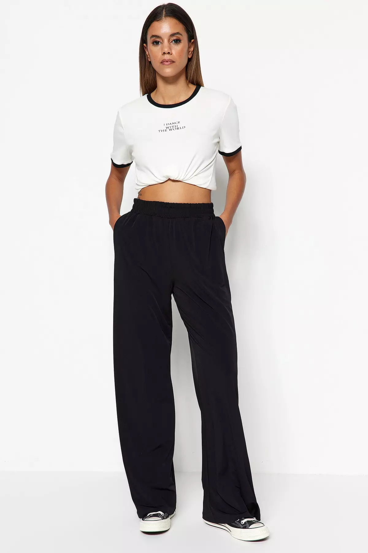 High-Waist Wide Leg Pants