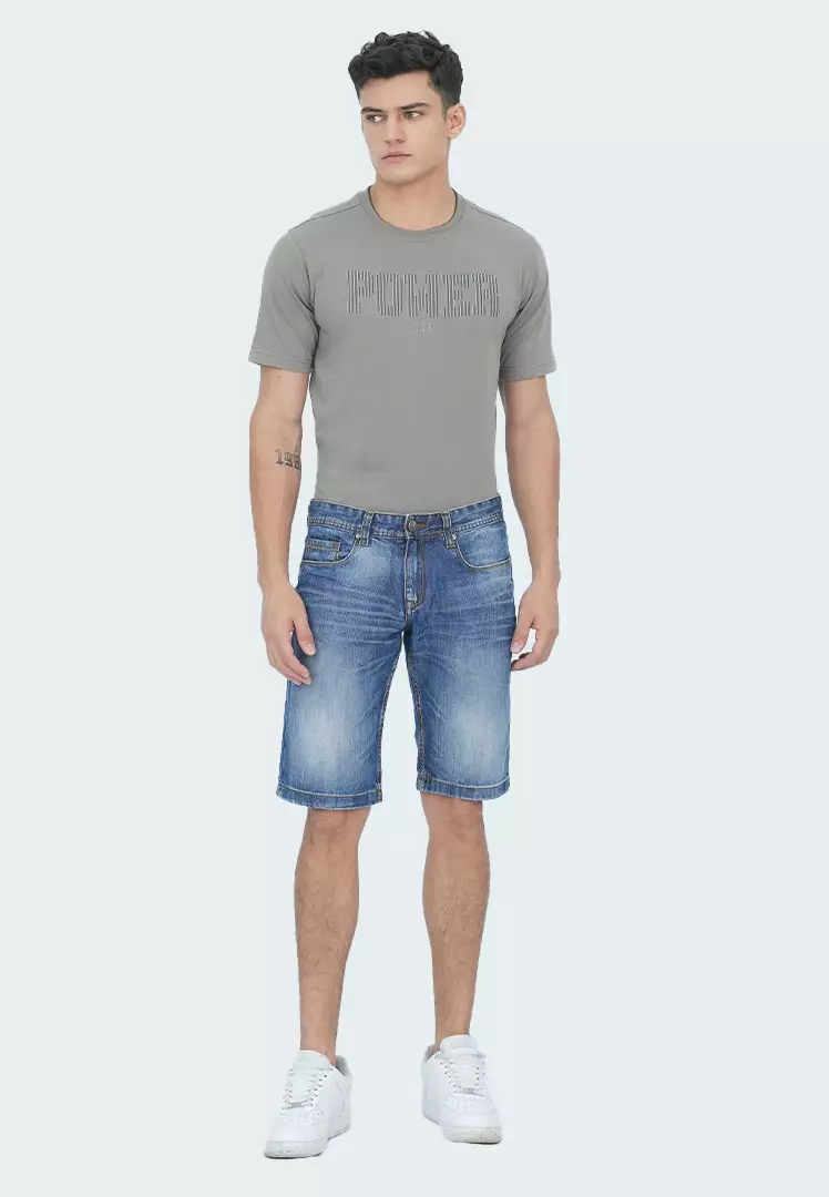 LGS - Celana Pendek - Short Jeans - Biru Denim - JSS.293.P080.A689.C