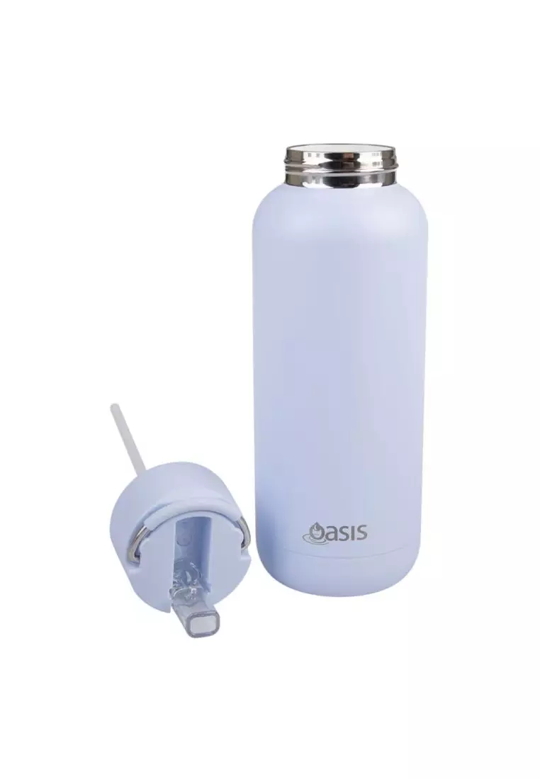 Oasis Stainless Steel Insulated Ceramic Moda Bottle 1L - Periwinkle