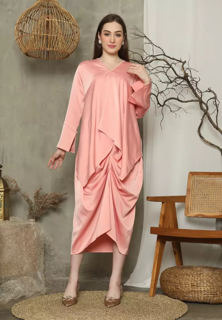Dress batik satin store