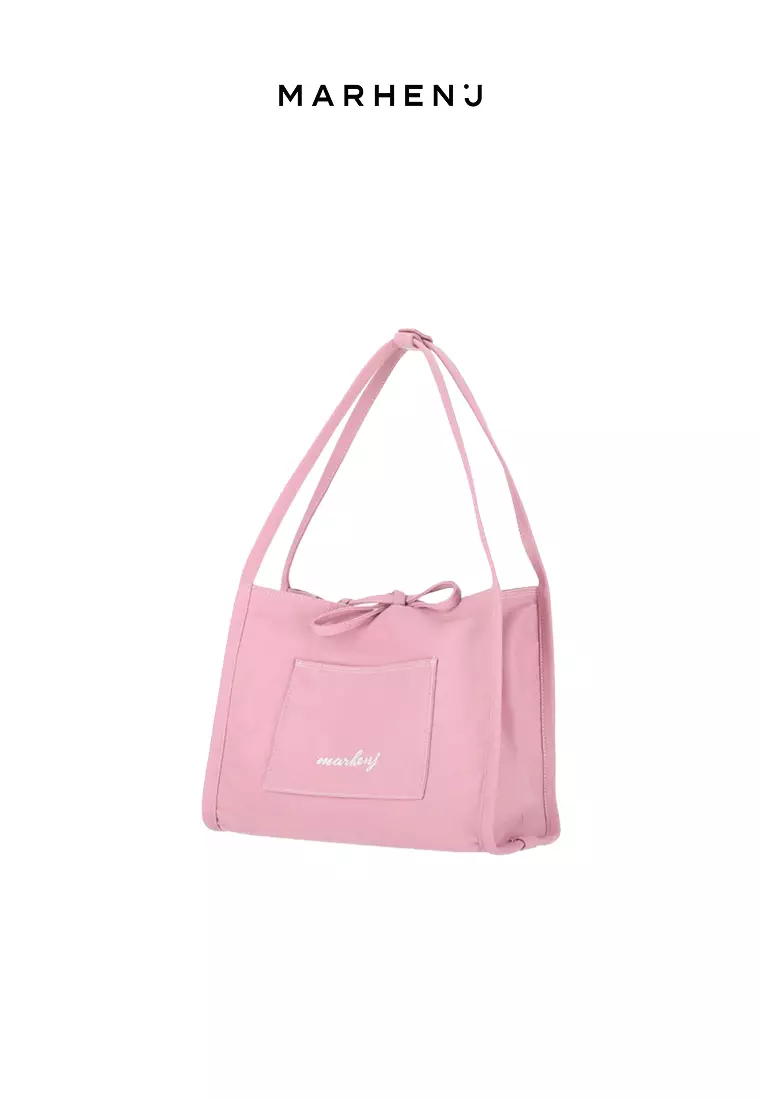 JEANS Canvas Shoulder Bag Pink