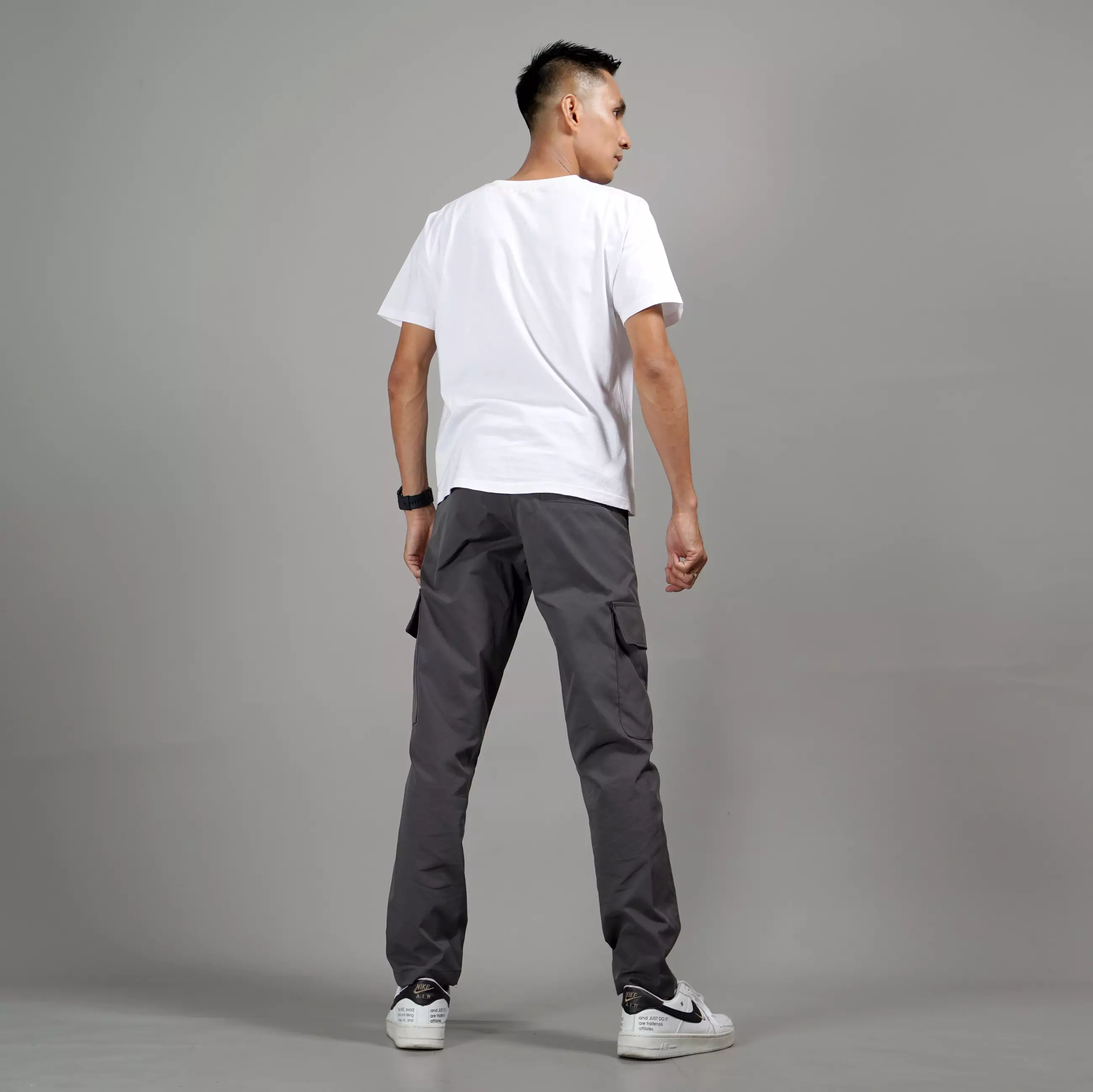  RAYMOND Celana Tactical Celana Cargo Pria Cargo Pants Pria - GREY