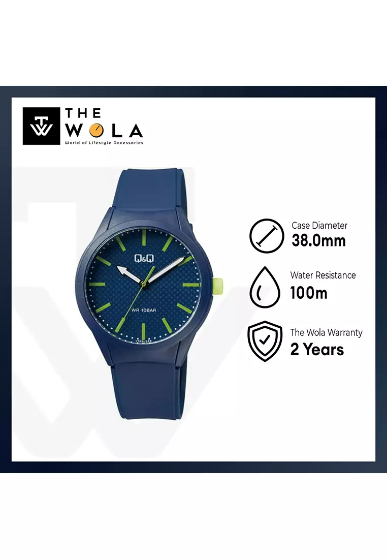 Watch by Citizen VR28J029Y Women Analog Watch with Blue Rubber Strap