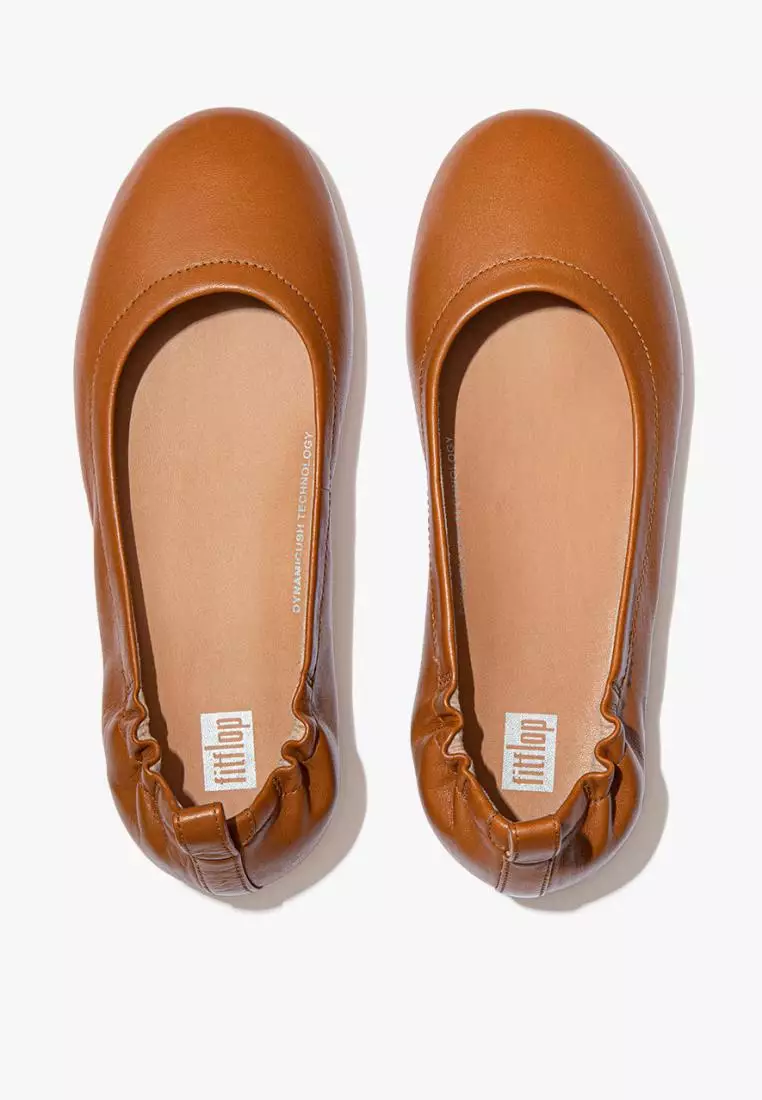 Discount on Fitflop  shoes - SKU: Allegro Ballerinas Q74-592 Women's Flat Shoes  - Light Tan