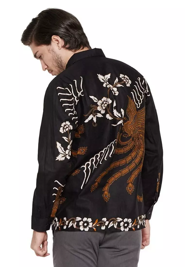 Phoenix Kemeja Batik Exclusive Premium Pria Casual Modern Lengan Panjang
