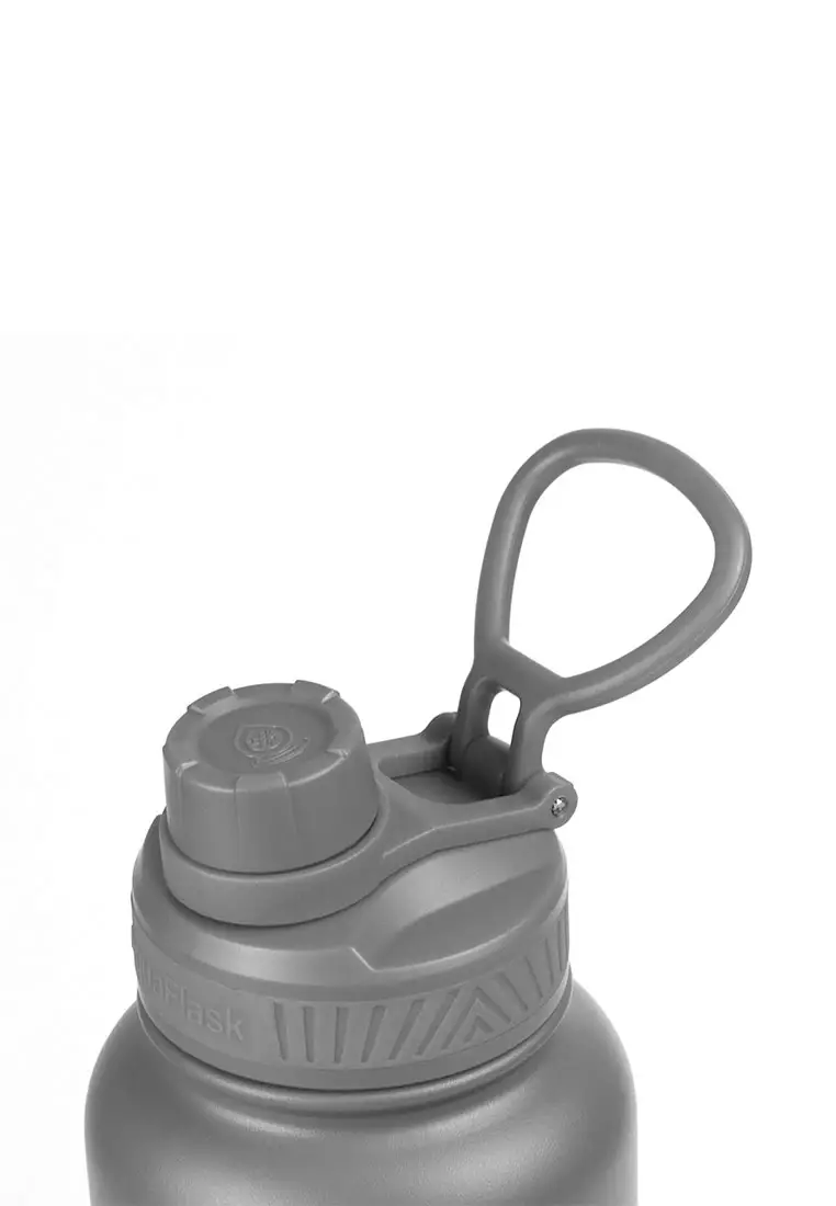 40oz Wide Mouth Water Bottle Stone Gray