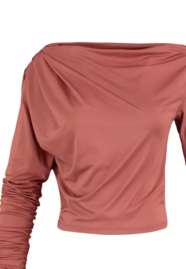 Asymmetrical Flowy Knitted Blouse