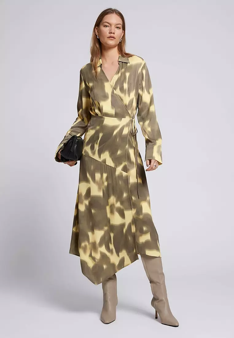 Buy Other Stories Asymmetric Midi Wrap Dress Online ZALORA
