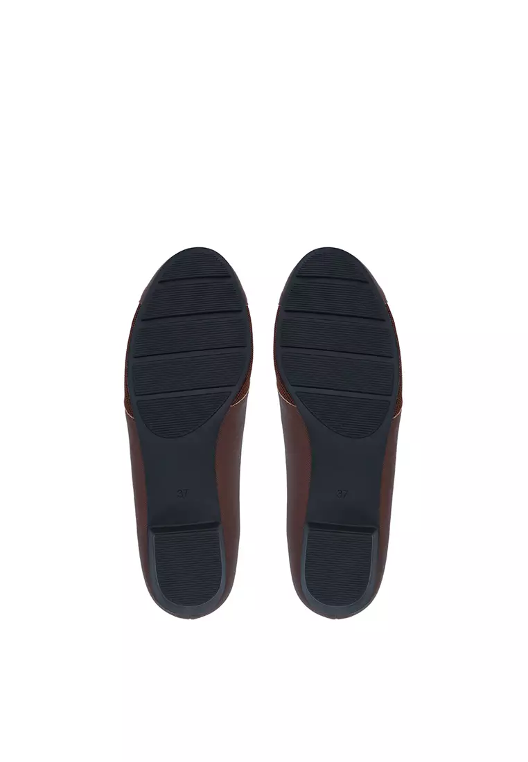 Dark Brown CR Amelia Textured Pumps