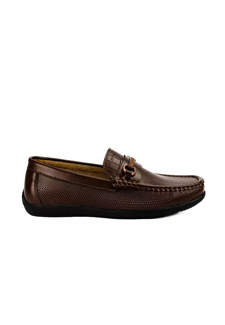 Discount on Mario D' boro Runway  shoes - SKU: Men's Casual Loafers MX 24396 Dark Brown C48