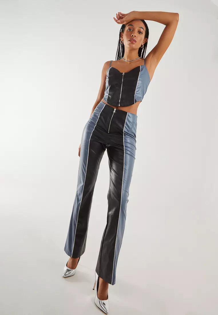 Pink Vanilla Multi Flared Trousers