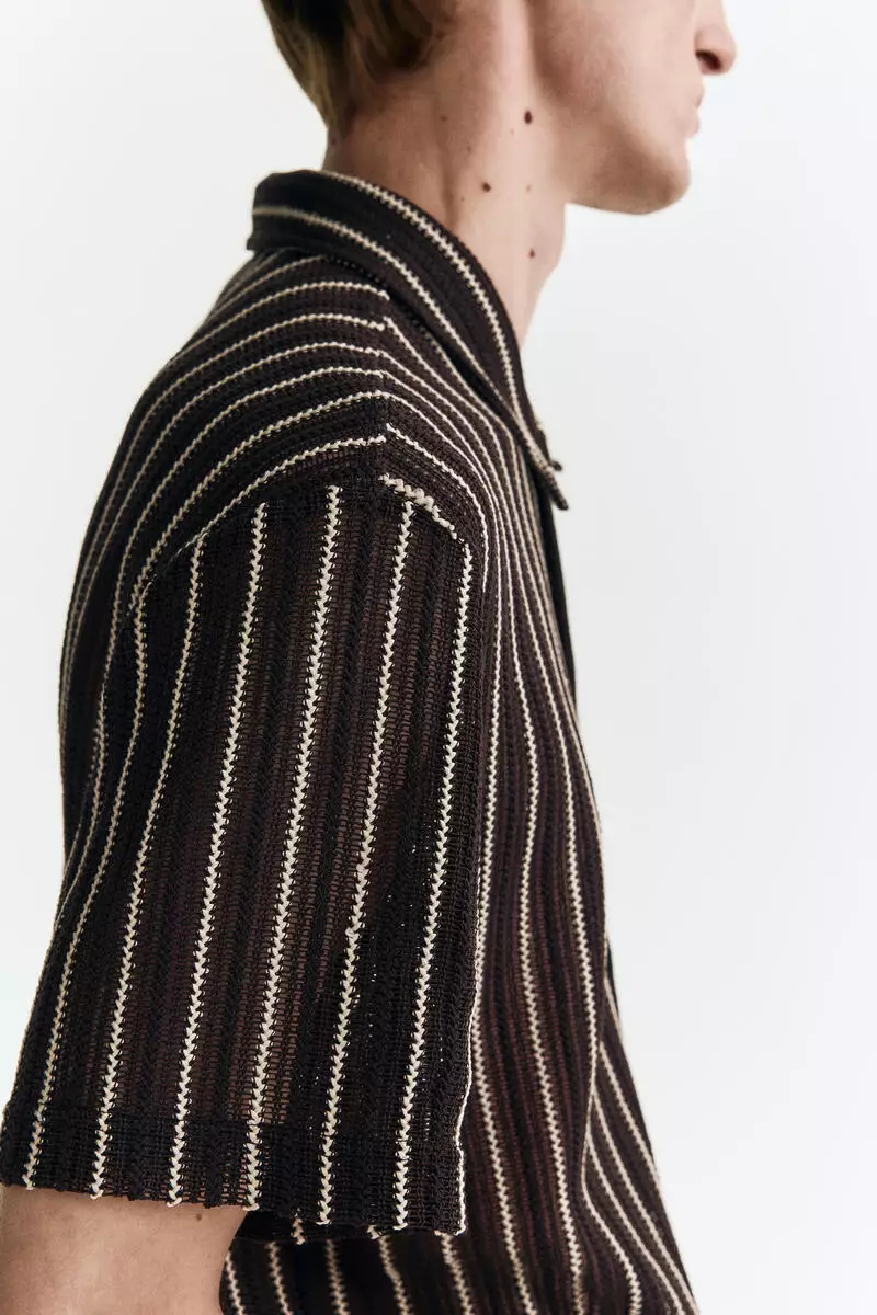 Regular Fit Textured-knit shirt