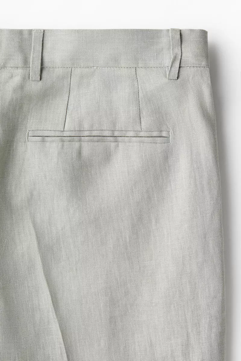 Slim Fit Linen suit trousers