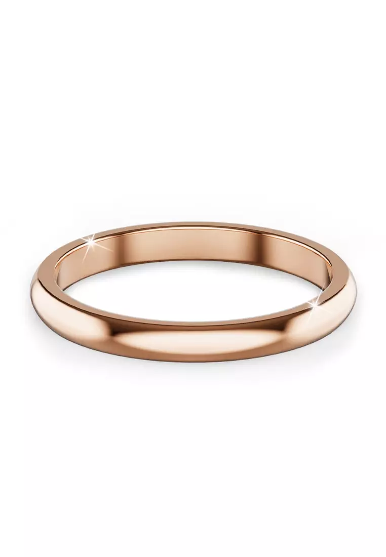 Camille Minimal Stacker Ring in Rose Gold