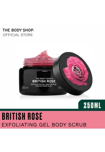 Jual The Body Shop British Rose Body Scrub 250ml Original Zalora Indonesia