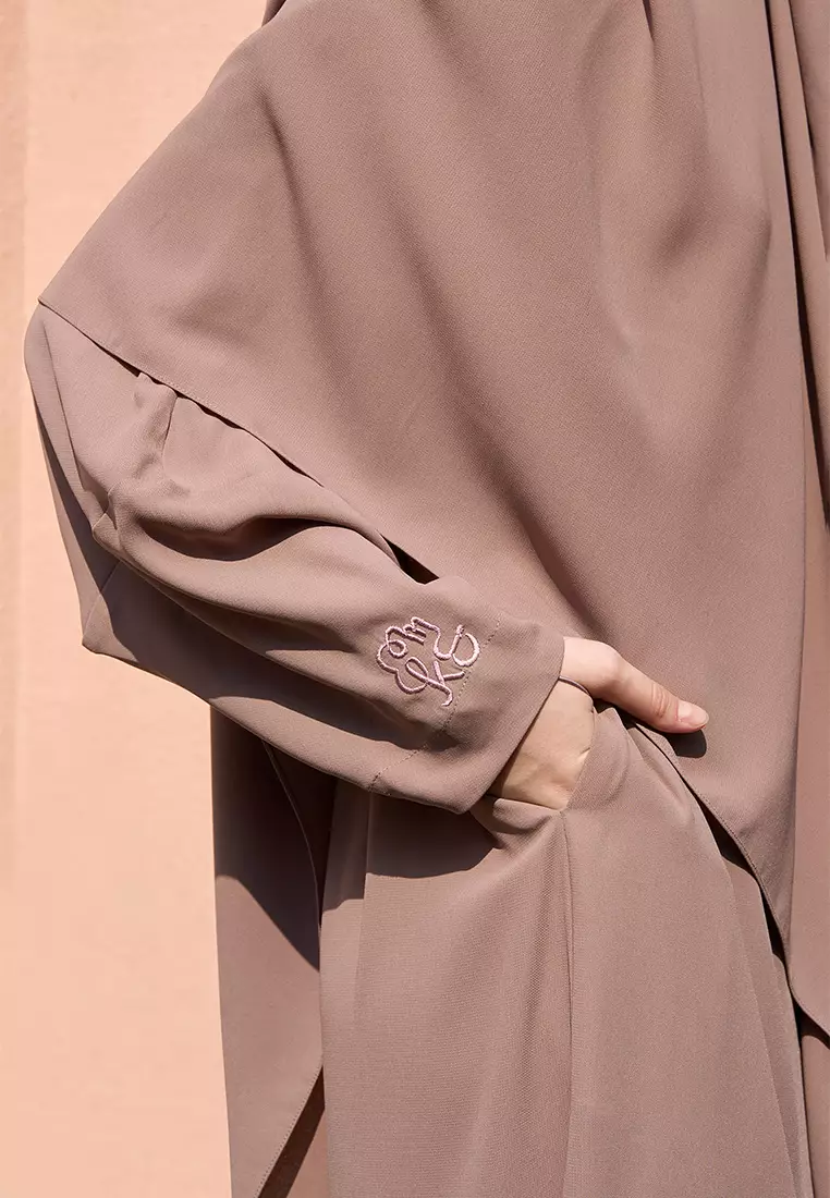 Kami Akifa Plain Abaya Mauve