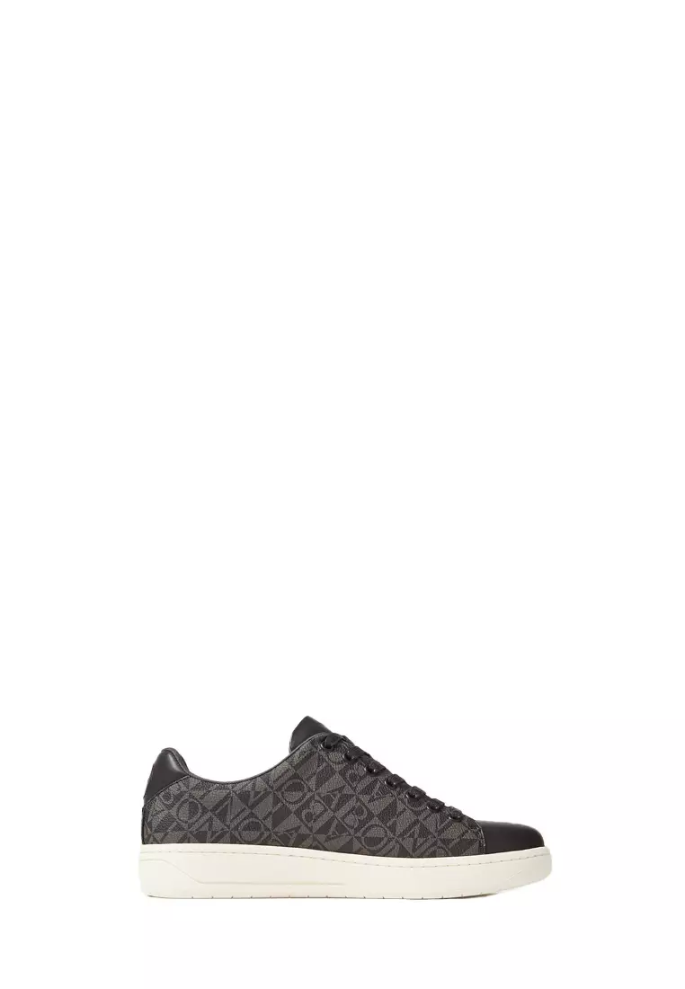 Discount on Bonia  shoes - SKU: Nero Orbit Monogram Leather Sneakers