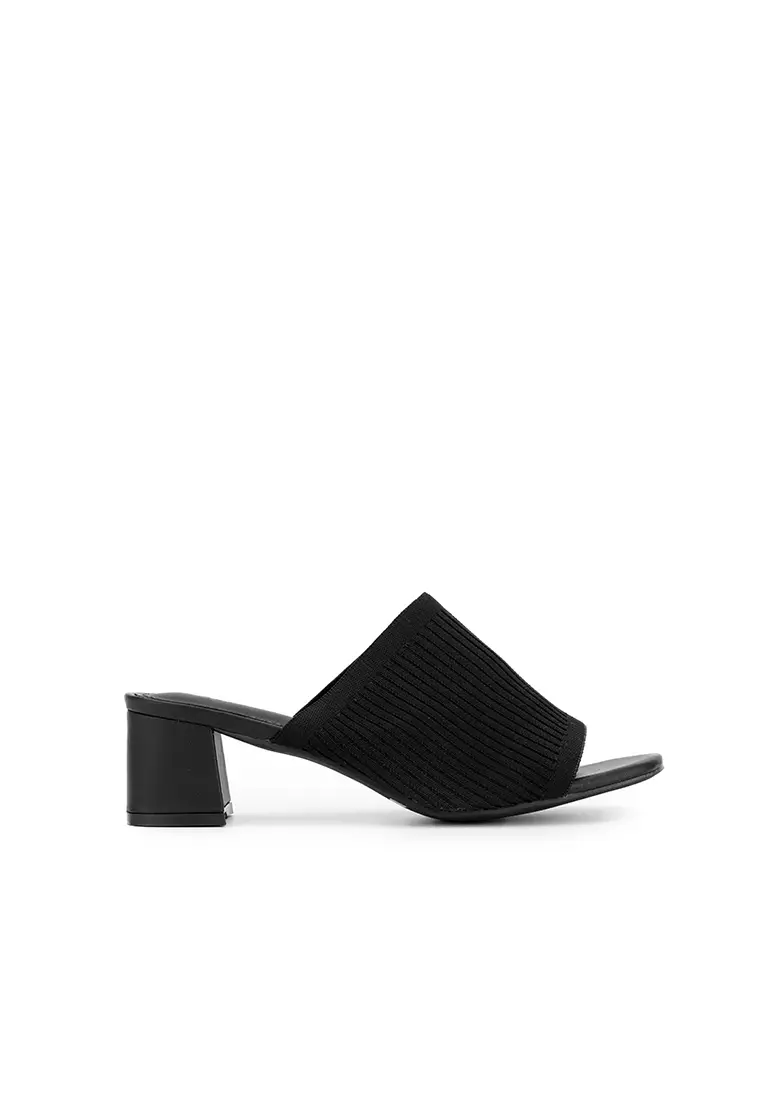 Discount on Nose  shoes - SKU: Knit Chunky Heeled Slide