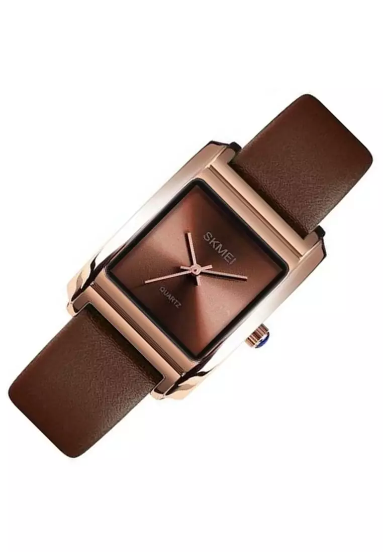 Jam Tangan Analog Wanita Waterproof 30m Strap Tali Material PU Leather LU88 ORIGINAL