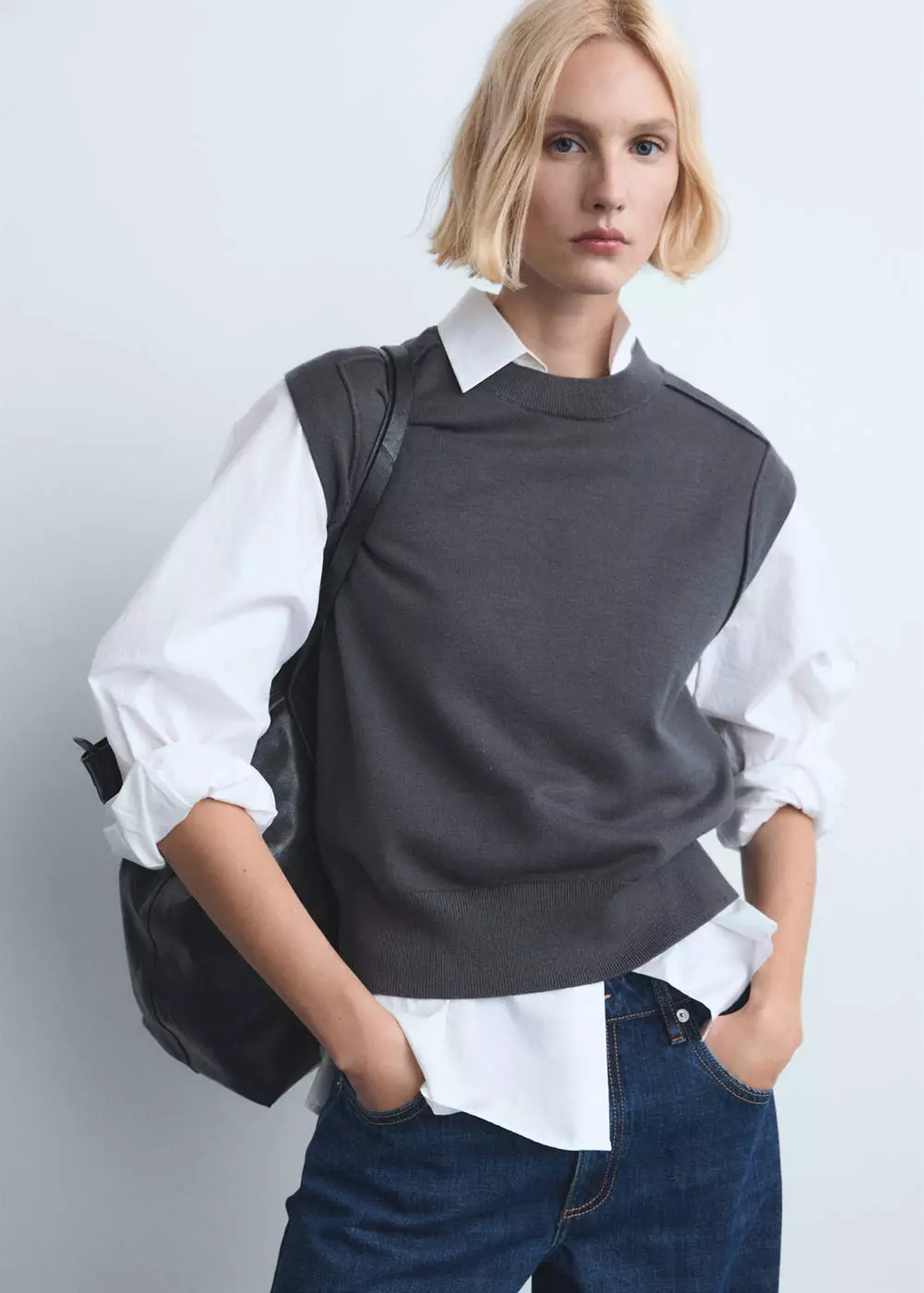 Jeans wide leg low-rise