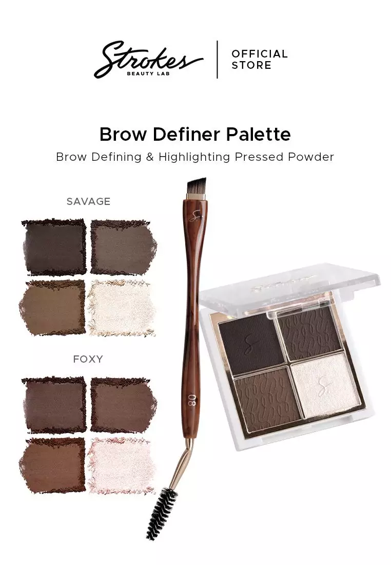 Brow Definer Palette in FOXY with brush