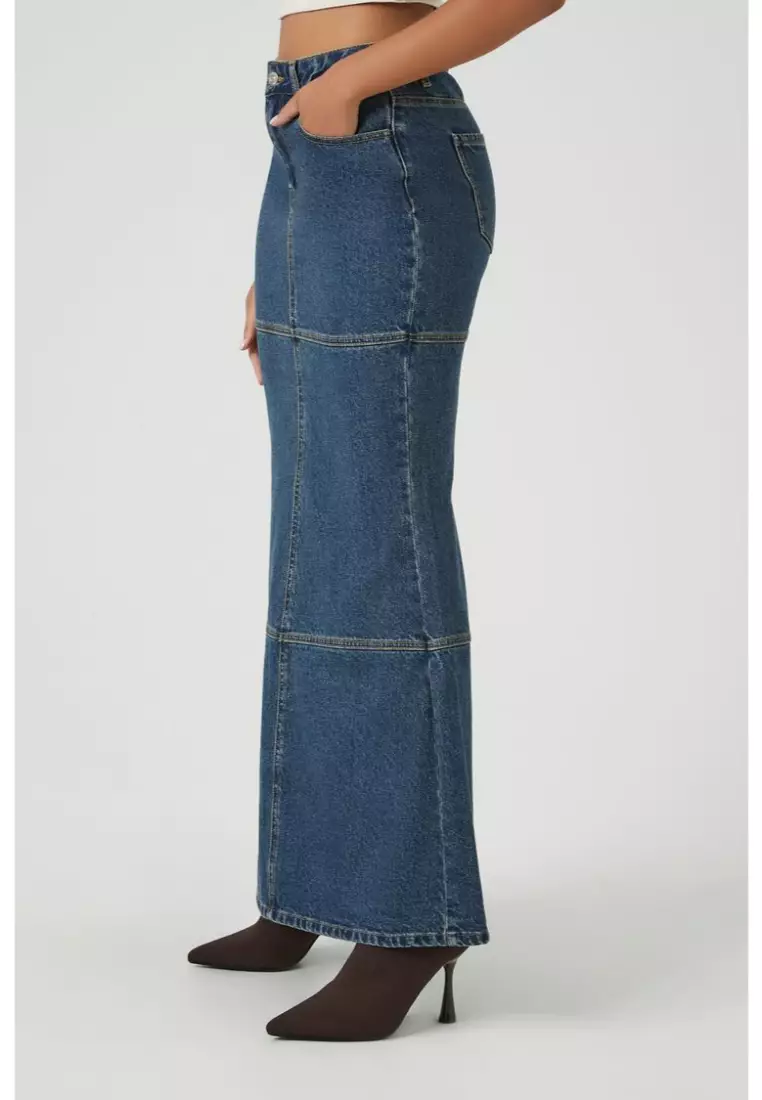 Buy Forever 21 Denim Mermaid Maxi Skirt 2023 Online Zalora Philippines 4338