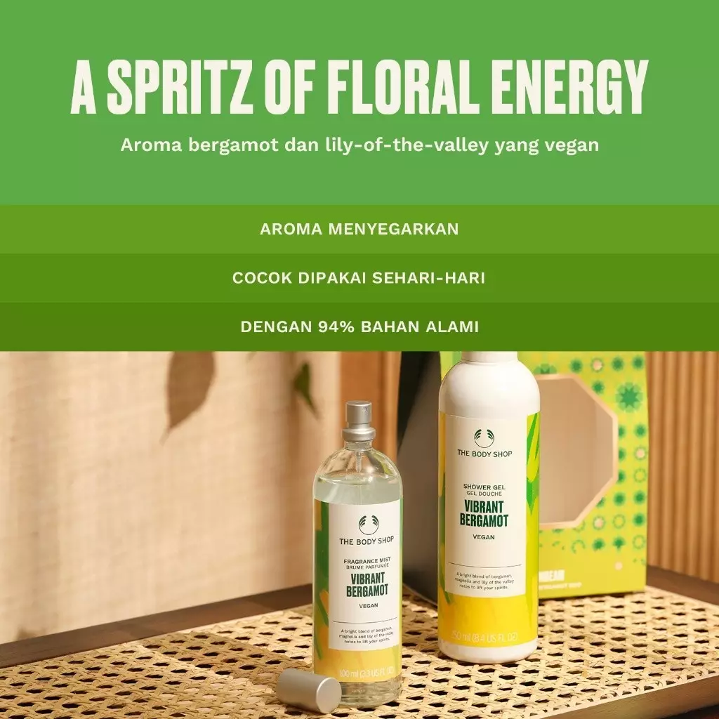 Vibrant Bergamot Body Mist 100ml