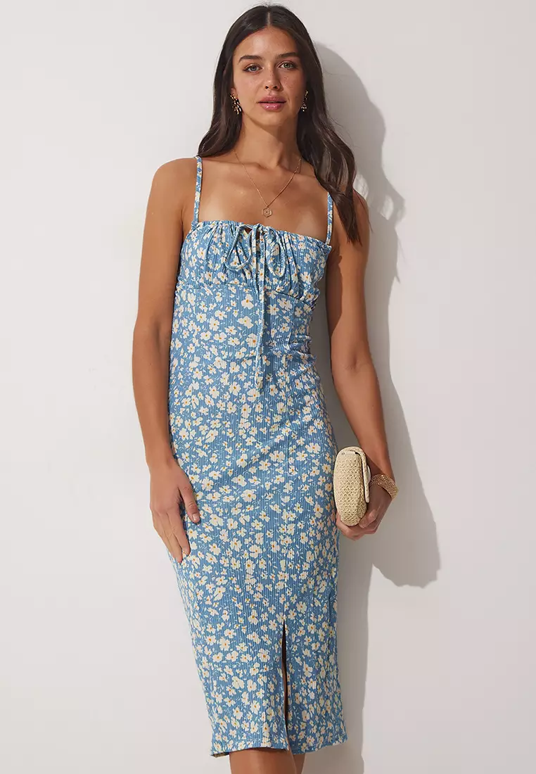 Floral Slit Summer Dress