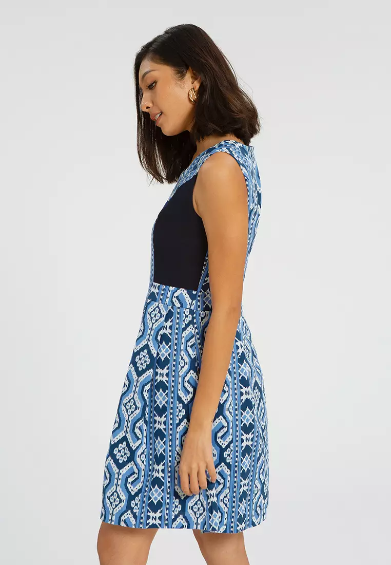 Ethnica Long Dress Navy Blue