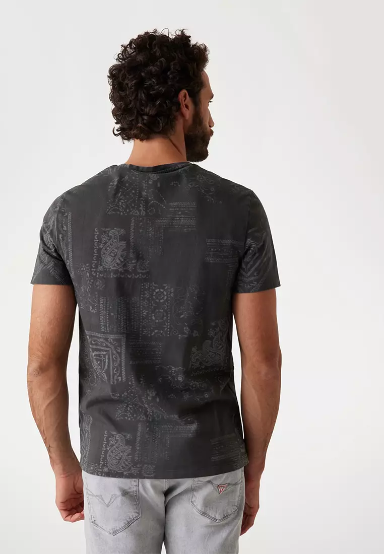 Shortsleeves Crew Neck Lasered Aop Tee